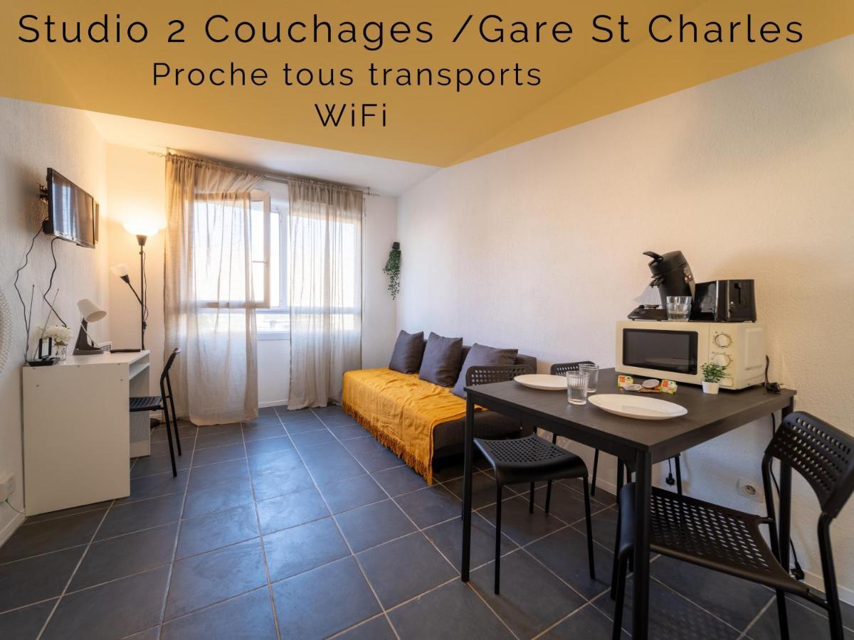 Appartement Climatise Avec Parking A 6Min A Pied De La Gare St Charles Marsiglia Esterno foto