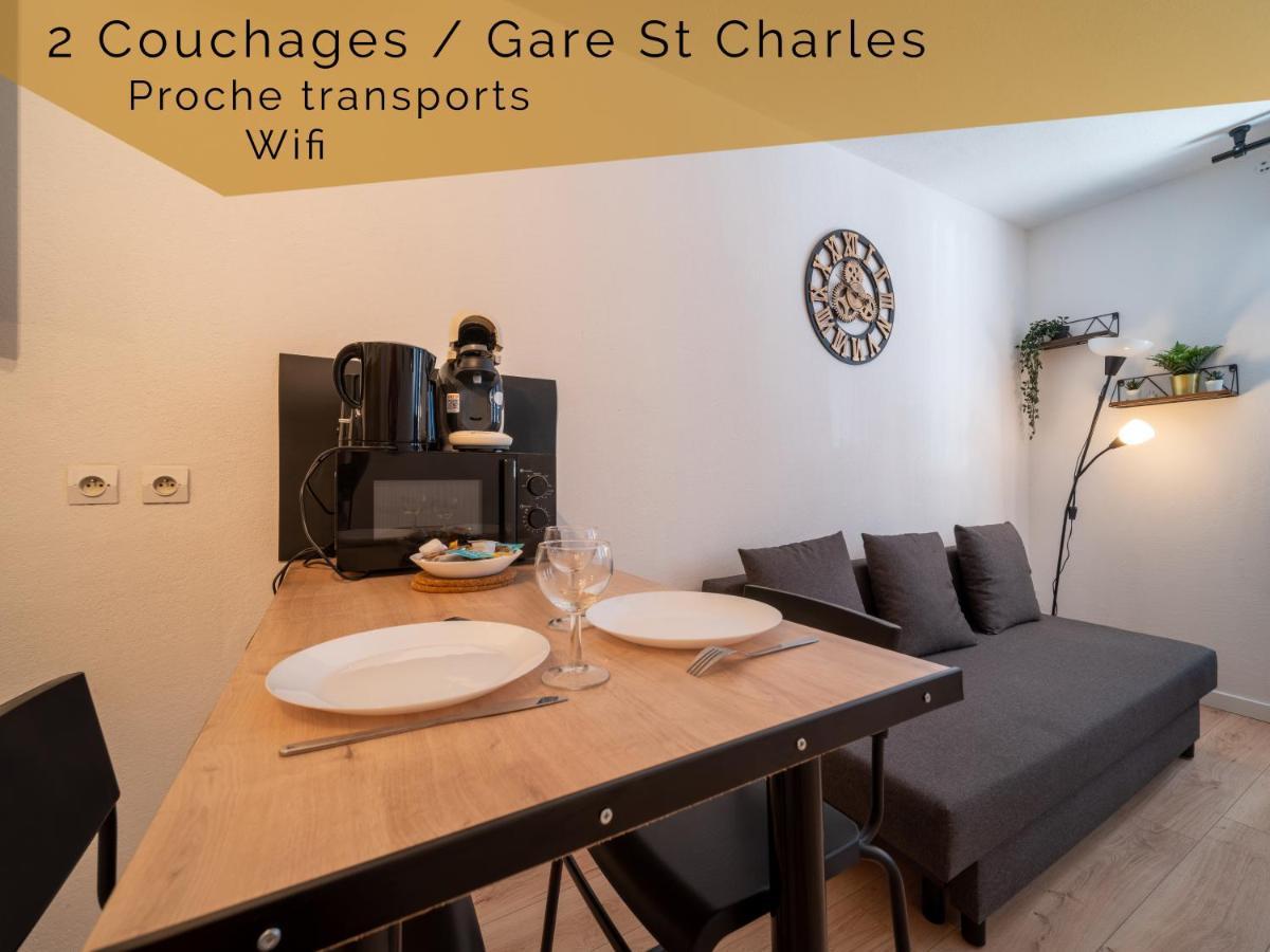 Appartement Climatise Avec Parking A 6Min A Pied De La Gare St Charles Marsiglia Esterno foto